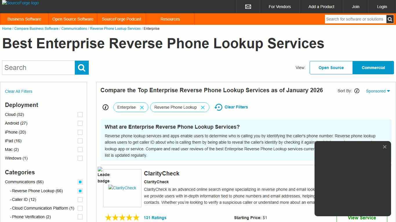 Best Enterprise Reverse Phone Lookup Services of 2026 - Reviews & Comparison